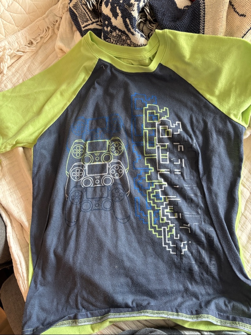 XXL Boys Gaming Graphic Lounge Shirt